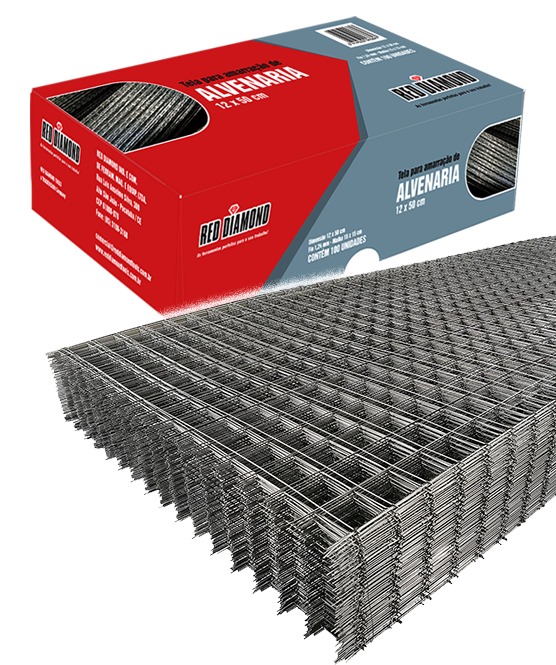 Tela 15X15 de Arame Galvanizado 1.24 DIM 7,5X50cm